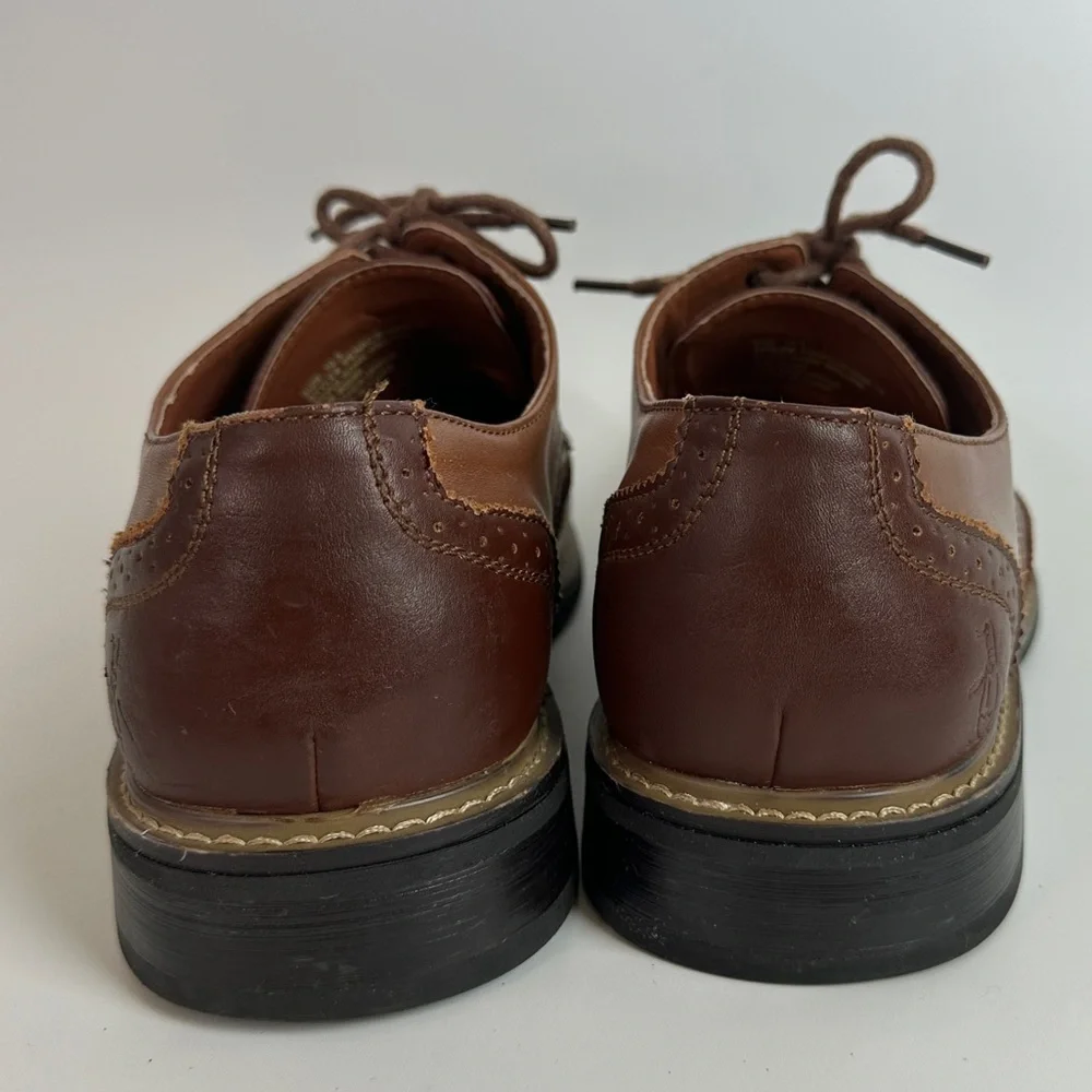 The Original Penguin by Musingwear Brown Leather Dress Shoes Welton‎ Mens 10.5